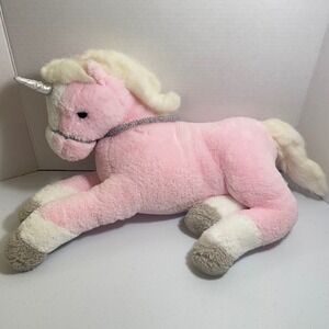 Breyer A Horse Of My Very Own Plush Pink Unicorn Silver Horn 18" Aurora